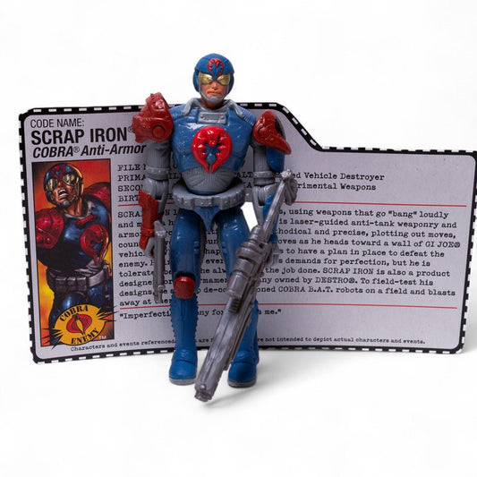 Hasbro 2005 GI Joe SCRAP IRON v4 Excellent Online Exclusive Figure