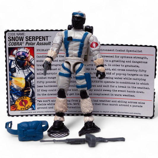 Hasbro 2005 GI Joe SNOW SERPENT v7 Excellent Online Exclusive Figure