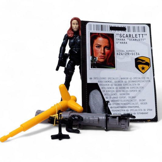 Hasbro 2009 GI Joe The Rise of Cobra SCARLETT v11 Excellent Complete