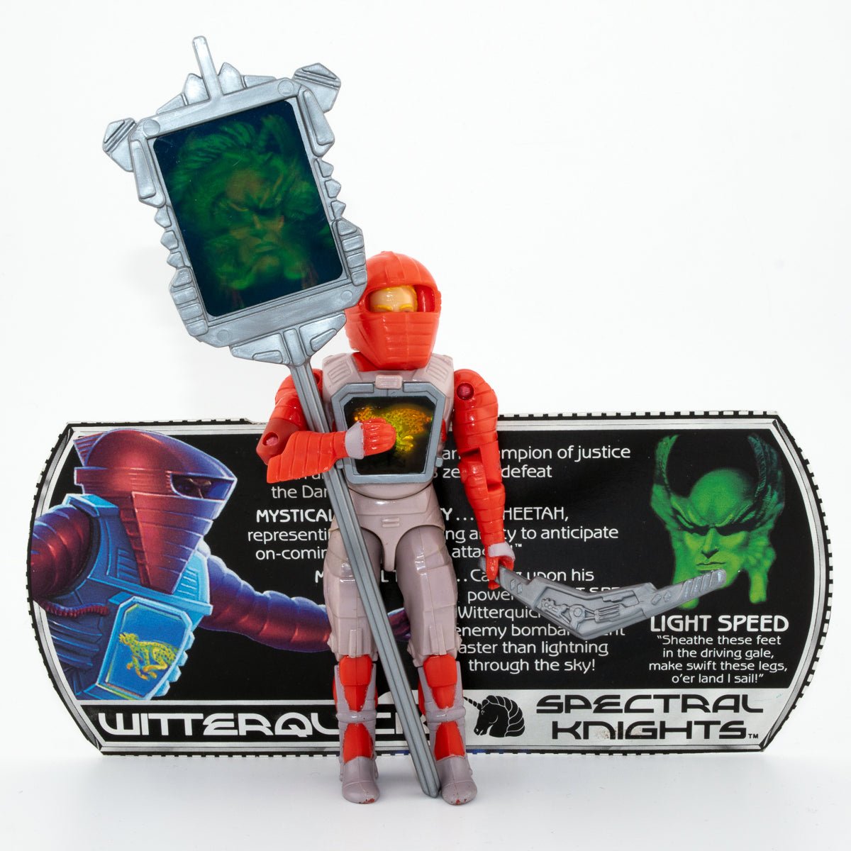 HASBRO VISIONARIES WITTERQUICK SPECTRAL KNIGHT 100% COMPLETE 1987 FIGURE NM C - 8+ - DT Collectable Toys
