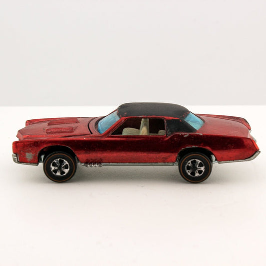 Hot Wheels Redline CUSTOM ELDORADO Spectraflame Red w/Button Hong Kong 1968 Exc.
