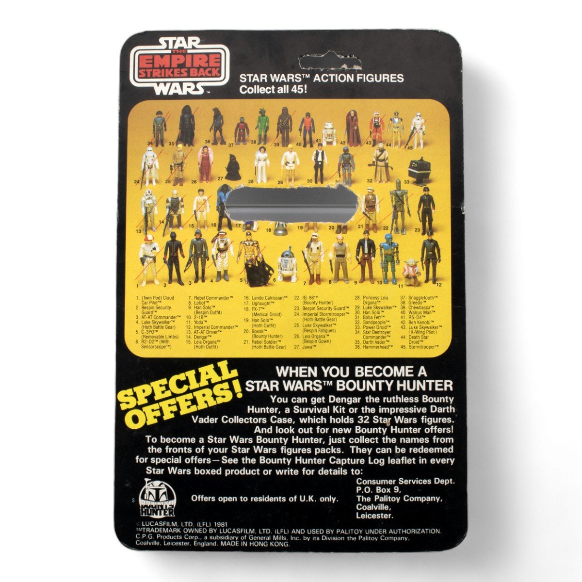 HOTH REBEL SOLDIER PALITOY ESB 45A CARDBACK VINTAGE STAR WARS FAIR+ Picture 2