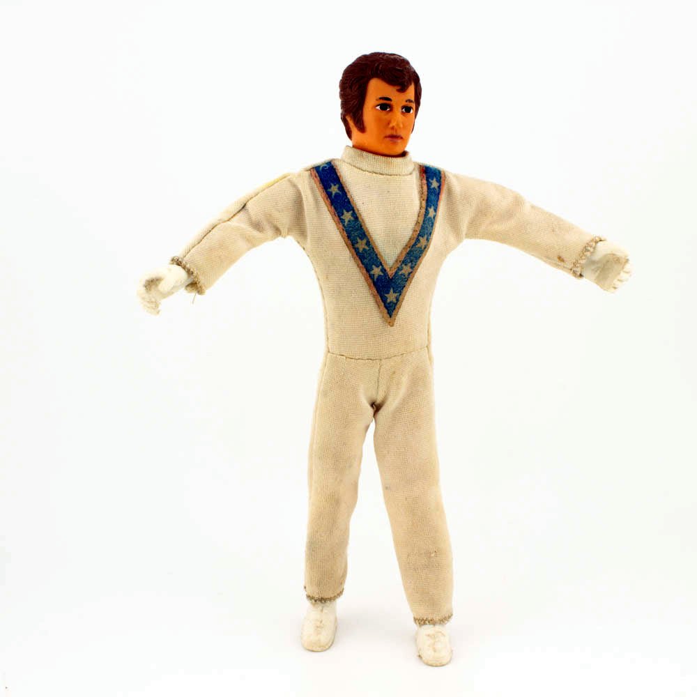 Ideal Toys EVEL KNIEVEL Vintage 1970's Flexible Stunt Cycle Action Figure - DT Collectable Toys