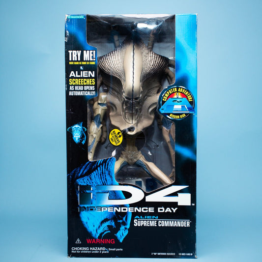 Independence Day iD4 ALIEN SUPREME COMMANDER 14" Action Figure Trendmasters 1996 - DT Collectable Toys
