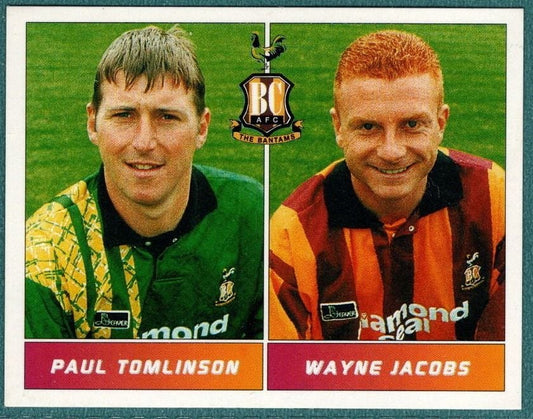Panini Sticker Tomlinson / Jacobs Bradford City No.389
