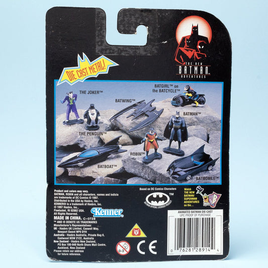 Kenner Batman The New Adventures BATMAN 1997 Die - Cast Metal Figure MOC - DT Collectable Toys