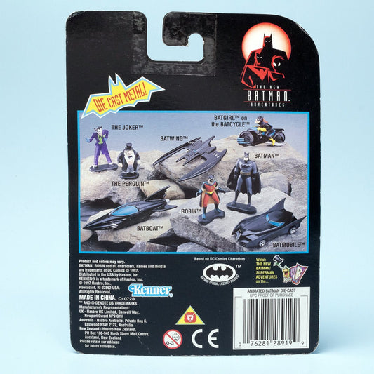 Kenner Batman The New Adventures BATMOBILE 1997 Die - Cast Metal Vehicle MOC - DT Collectable Toys