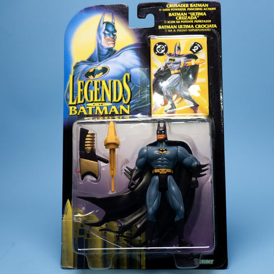 Kenner CRUSADER BATMAN Legends of Batman 1994 DC Comics MOC - DT Collectable Toys