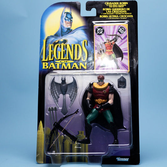 Kenner CRUSADER ROBIN Legends of Batman 1995 DC Comics MOC - DT Collectable Toys