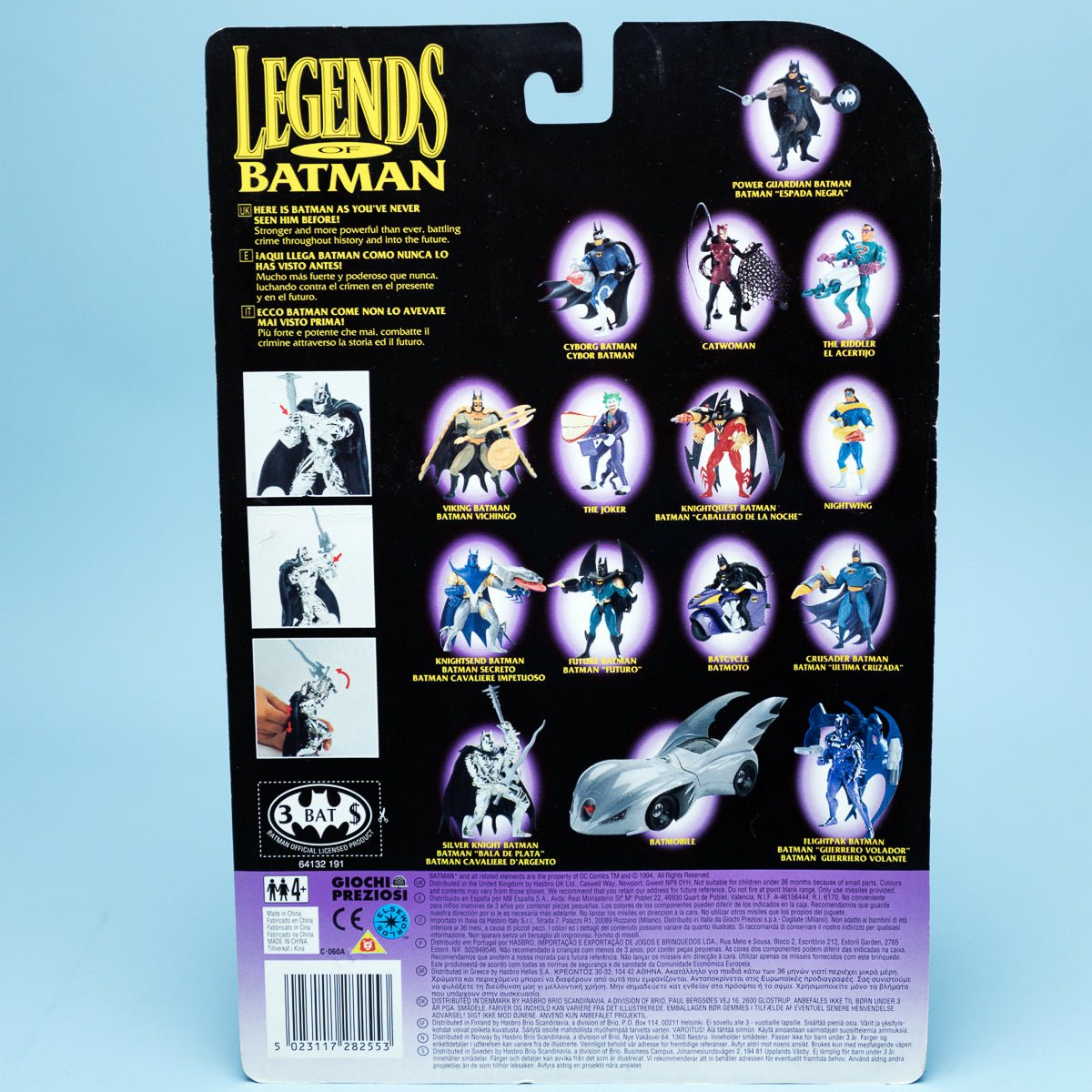 Kenner SILVER KNIGHT BATMAN Deluxe Legends of Batman 1996 DC Comics MOC - DT Collectable Toys