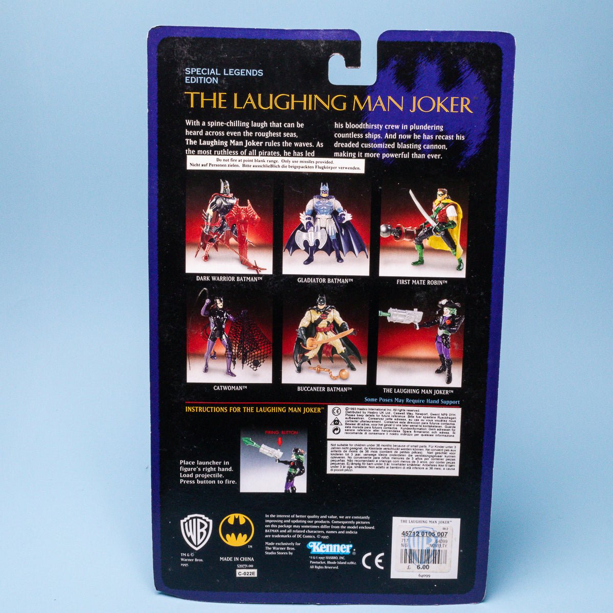 Kenner Special Edition THE LAUGHING MAN JOKER 1997 Legends of Batman Warner Bros Excl. - DT Collectable Toys