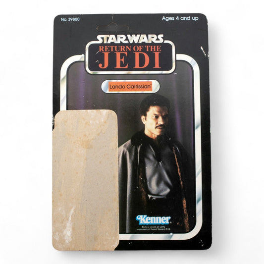 LANDO CALRISSIAN KENNER ROTJ 65B CARDBACK VINTAGE STAR WARS VERY GOOD+ - DT Collectable Toys