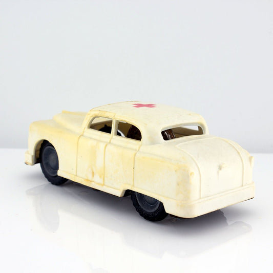 Lemezarugyar Vanguard Ambulance Friction Car 1:43 Scale Plastic & Tinplate c.1970