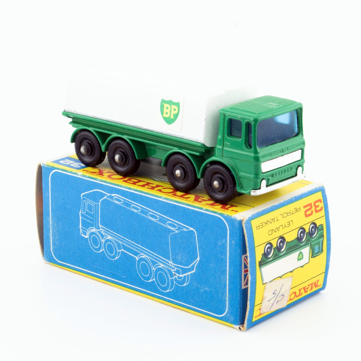 Lesney Matchbox Series No 32c Leyland Petrol Tanker BPW NMIB 1/64 Vintage 1968 - DT Collectable Toys