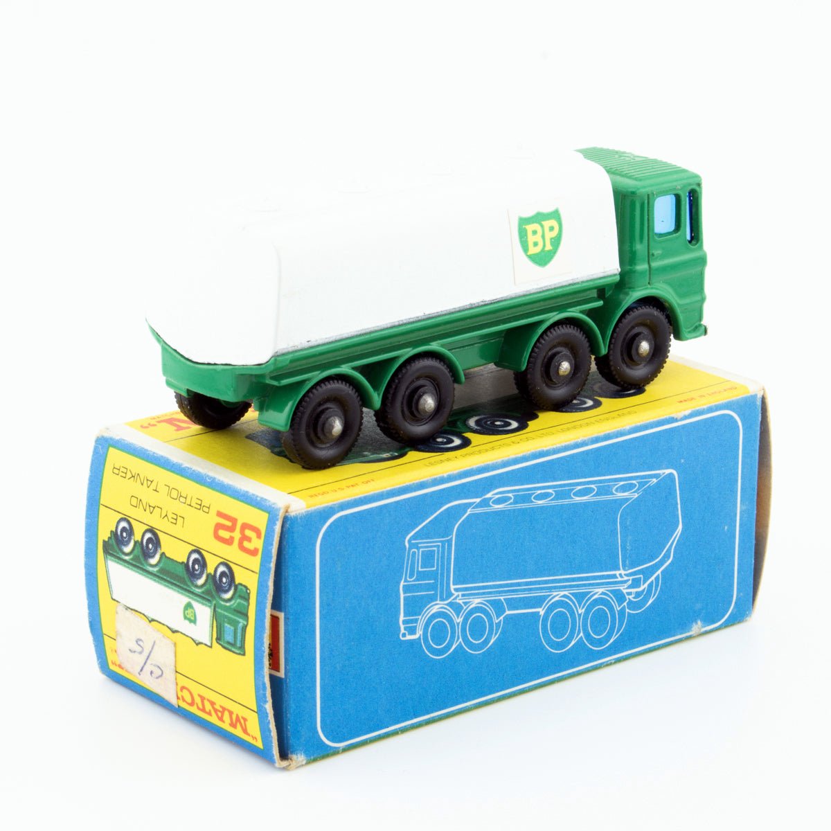 Lesney Matchbox Series No 32c Leyland Petrol Tanker BPW NMIB 1/64 Vintage 1968 - DT Collectable Toys