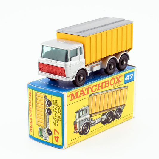 Lesney Matchbox Series No 47c DAF Tipper Container Truck BPW NMIB 1/64 Vintage - DT Collectable Toys