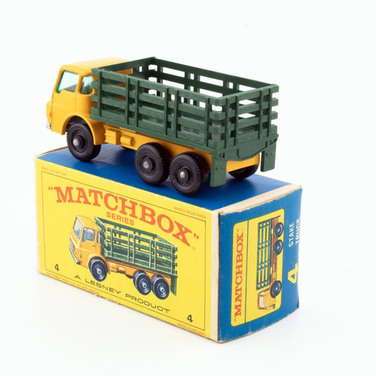 Lesney Matchbox Series No 4d Dodge Stake Truck BPW NMIB 1/64 Scale Vintage 1967 - DT Collectable Toys
