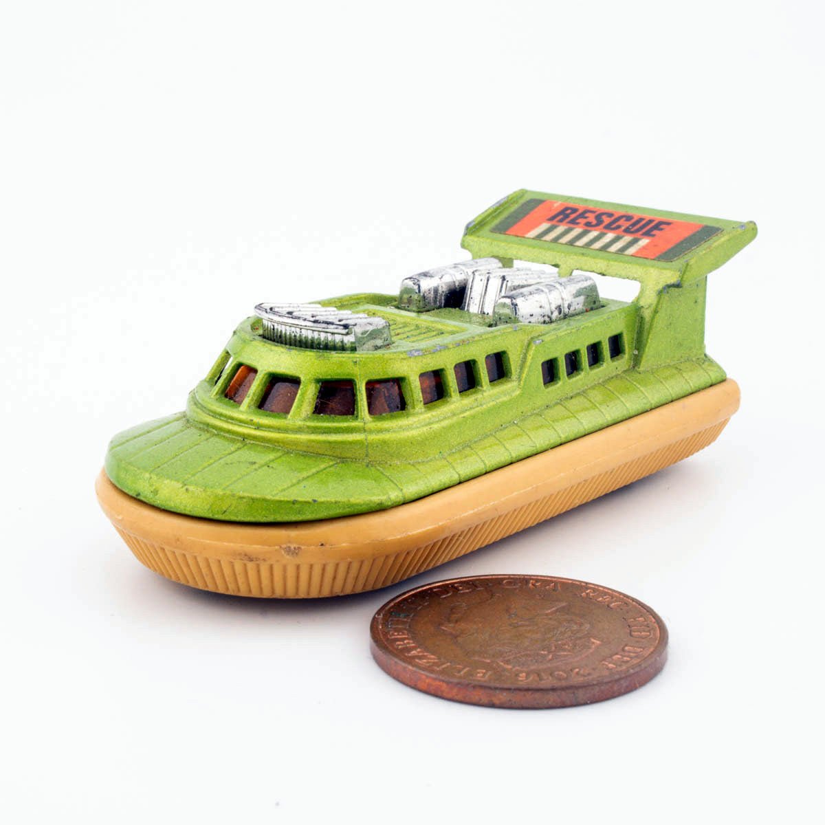 Lesney Matchbox Superfast 2c RESCUE HOVERCRAFT Excellent Vintage Diecast Model - DT Collectable Toys