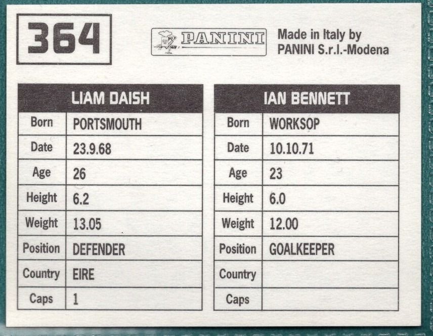 Panini Sticker Bennett / Daish Birmingham City No.364 -