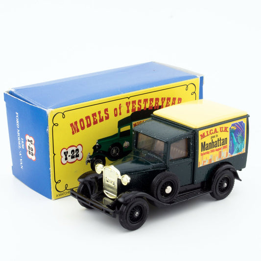 Matchbox Y22 Model A Van Code 2 Models of Yesteryear MICA UK in Manhattan Ltd Ed - DT Collectable Toys