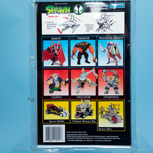 McFarlane Toys Black VIOLATOR Special Edition Spawn Series 1 Action Figure MOC - DT Collectable Toys