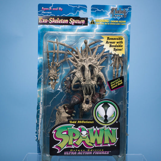 McFarlane Toys EXO - SKELETON SPAWN Spawn Series 4 Deluxe Ultra - Action Figure MOC - DT Collectable Toys