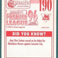Merlin Premier League 96 Sticker – Alan McDonald Queens Park Rangers No. 190
