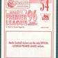 Merlin Premier League 96 Sticker – Frank Clark Nottingham Forest No. 54