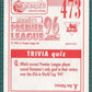 Merlin Premier League 96 Sticker – Franz Carr Aston Villa No. 473 Picture 2