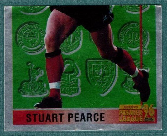 Merlin Premier League 96 Sticker – Stuart Pearce Nottingham Forest Foil No. 79