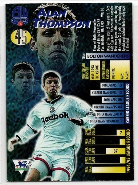 Merlin Ultimate Alan Thompson Bolton Wanderers No.45