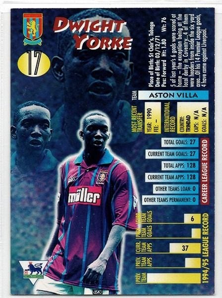 Merlin Ultimate Dwight Yorke Aston Villa No.17