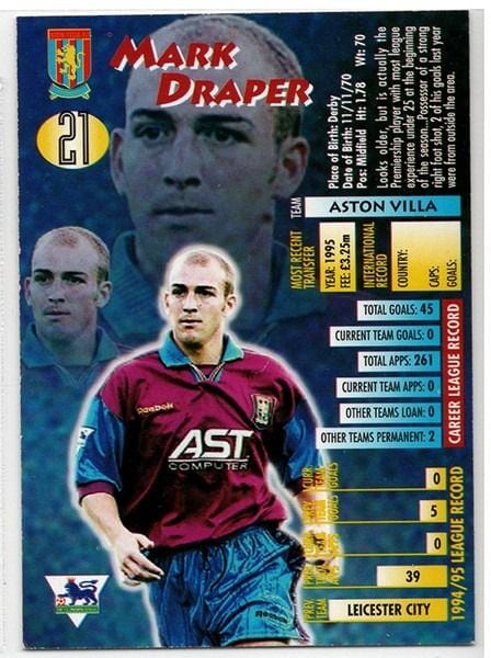 Merlin Ultimate Mark Draper Aston Villa No.21
