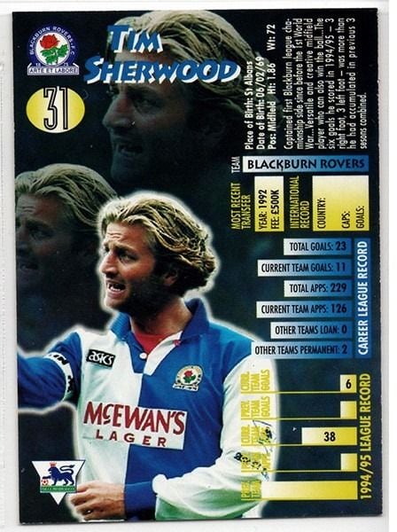 Merlin Ultimate Tim Sherwood Blackburn Rovers No.31