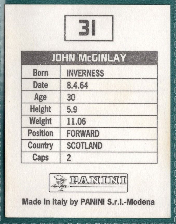John McGinlay Bolton Wanderers