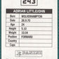 Panini Sticker Adrian Littlejohn Sheffield United No.243