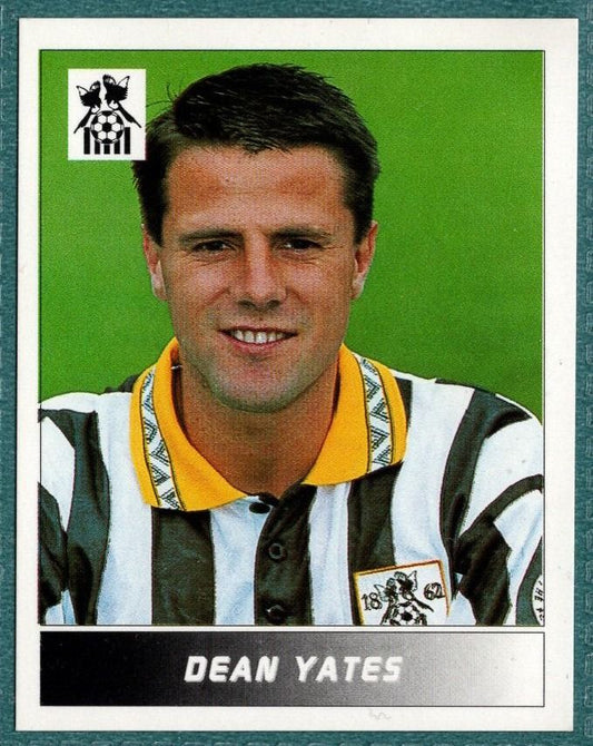 Panini Sticker Dean Yates Notts County No.158