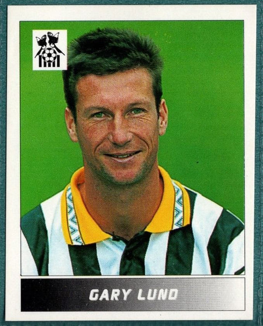 Panini Sticker Gary Lund Notts County No.167