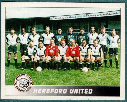 Panini Sticker Hereford United Team Photo No.579