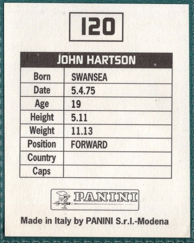 Panini Sticker John Hartson Luton Town No.120