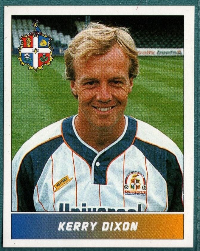 Panini Sticker Kerry Dixon Luton Town No.122