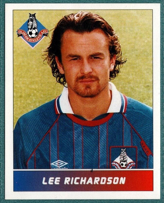 Panini Sticker Lee Richardson Oldham Athletic No.180