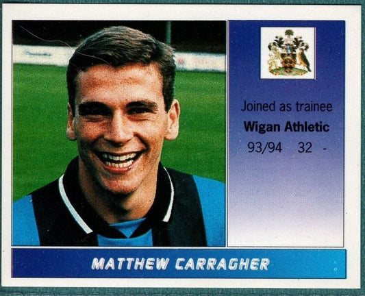 Panini Sticker Matthew Carragher Wigan Athletic No.599