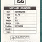 Panini Sticker Michael Johnson Notts County No.156 - Football League 95 Picture 2