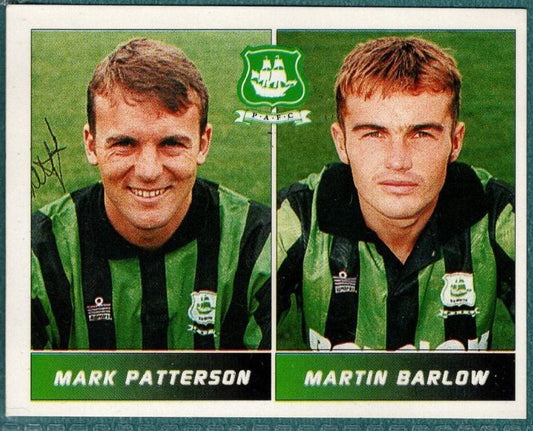 Panini Sticker Patterson / Barlow Plymouth Argyle No.495