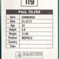Panini Sticker Paul Telfer Luton Town No.119 - Football League 95 Picture 2