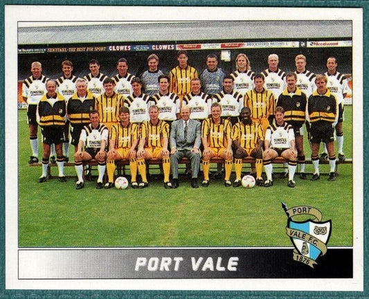 Panini Sticker Port Vale Team Photo No.199