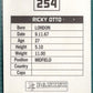 Panini Sticker Ricky Otto Southend United No.254