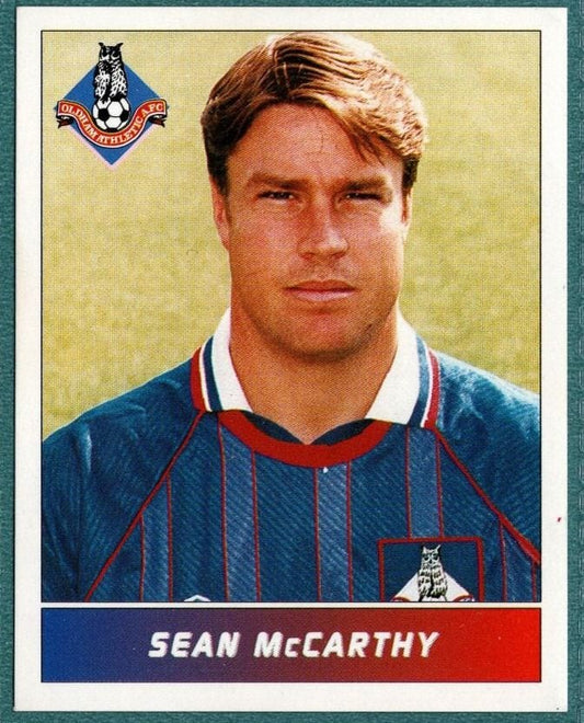 Panini Sticker Sean McCarthy Oldham Athletic No.181
