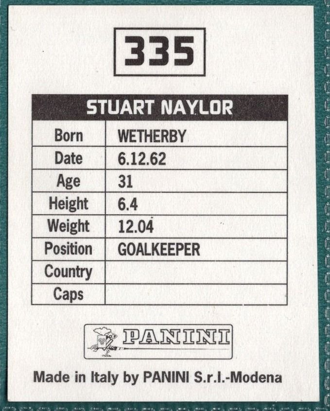 Panini Sticker Stuart Naylor West Brom No.335
